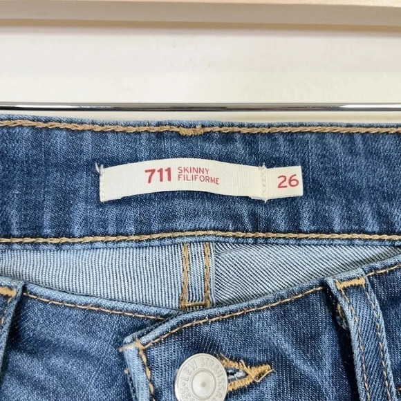 LEVI'S | 711 SKINNY  MEDIUM WASH JEANS - Picture 7 of 15